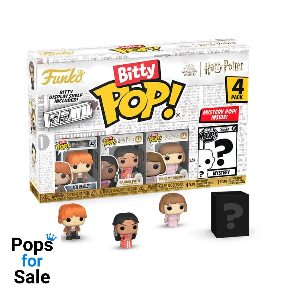 Harry Potter And The Goblet Of Fire Funko Bitty Pop! Vinyl Figure 4-Pack Ron - Presale