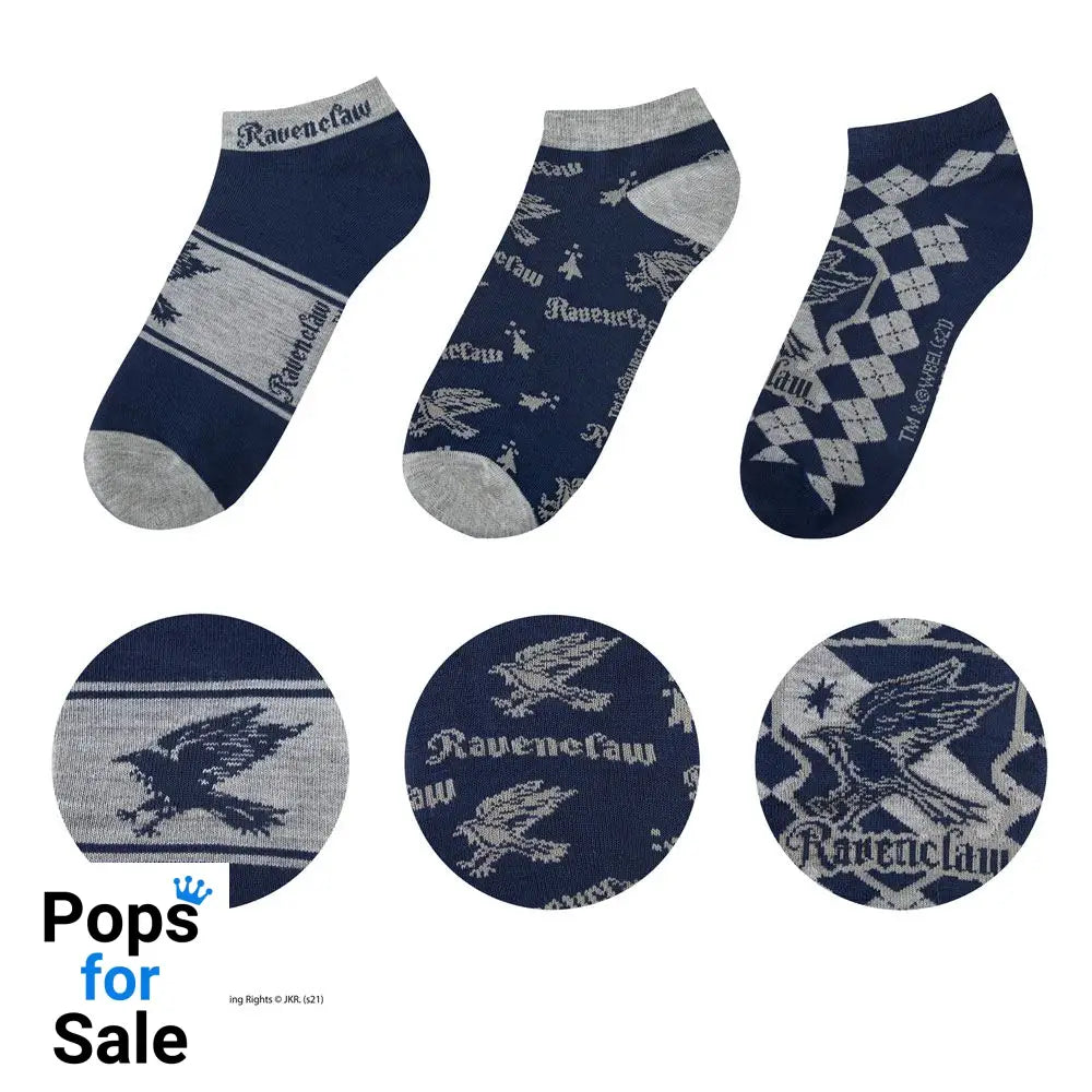 Harry Potter Ankle Socks 3-Pack Ravenclaw Footwear