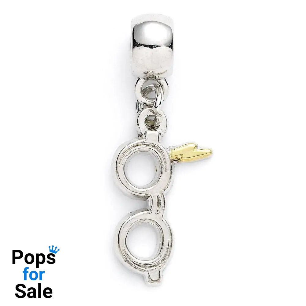 Harry Potter Charm Lightning Bolt with Glasses (silver plated) Pendants & necklaces