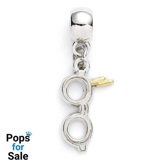 Harry Potter Charm Lightning Bolt with Glasses (silver plated) Pendants & necklaces