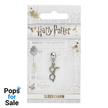 Harry Potter Charm Lightning Bolt with Glasses (silver plated)
