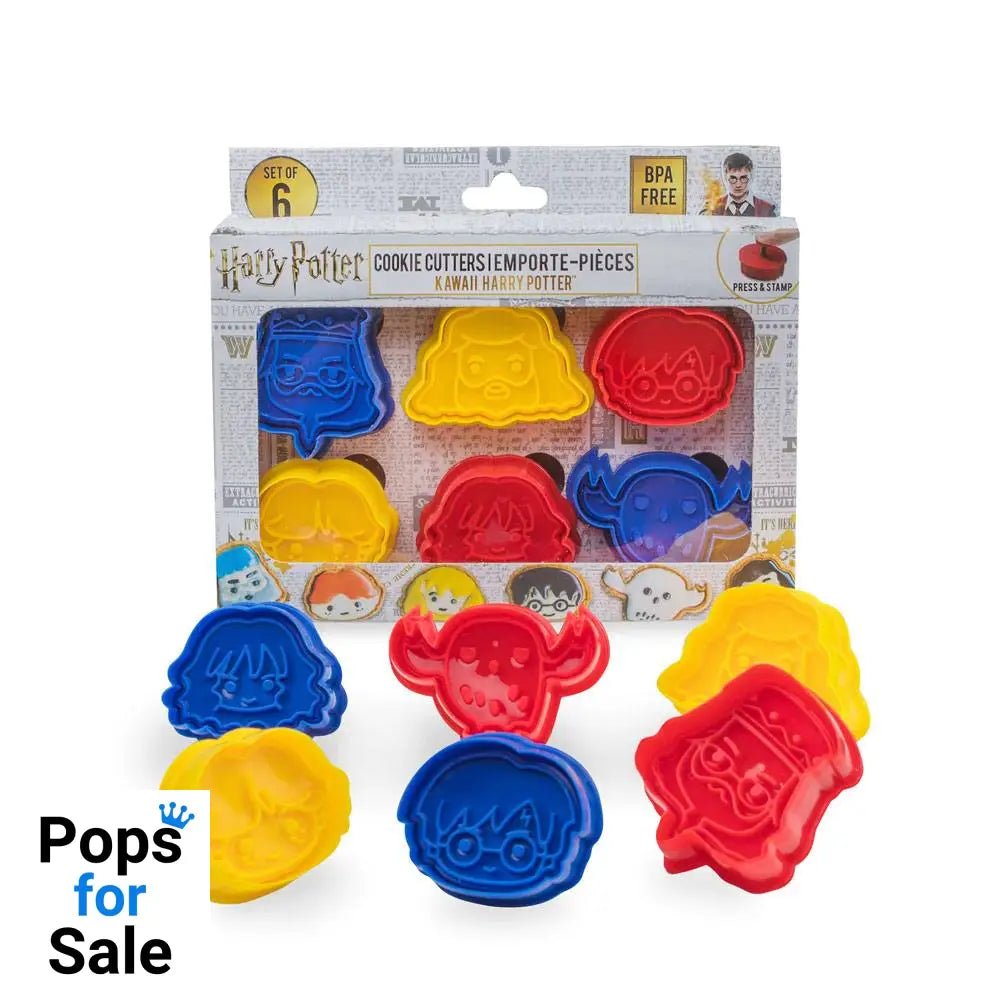 Harry Potter Cookie Cutter / Cookie Stamp 6-Pack Kawaii