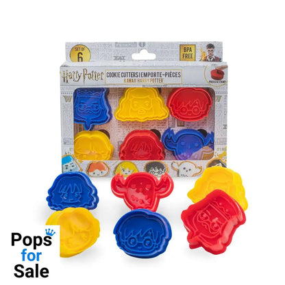 Harry Potter Cookie Cutter / Cookie Stamp 6-Pack Kawaii