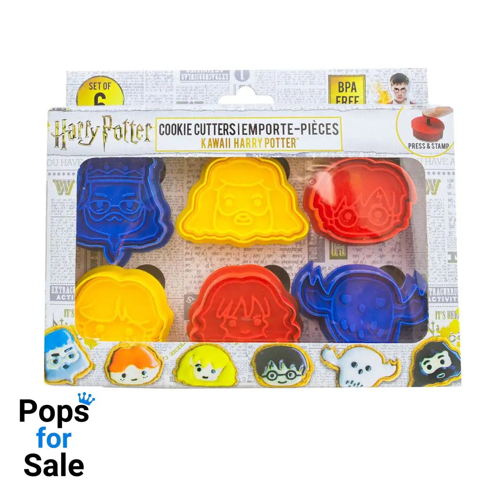 Harry Potter Cookie Cutter / Cookie Stamp 6-Pack Kawaii