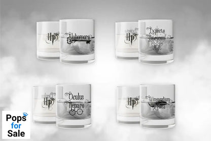 Harry Potter Crystal Glasses 4-Pack Spells