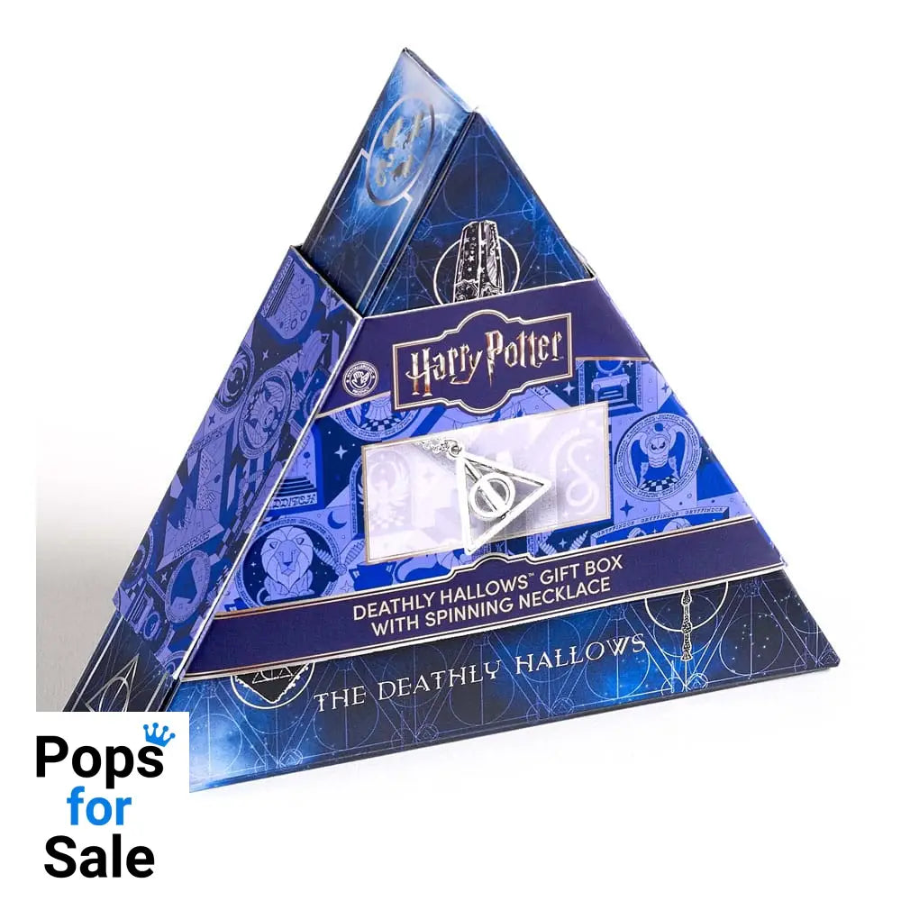 Harry Potter: Deathly Hallows spinning Necklace Gift Set (Silver Tone)