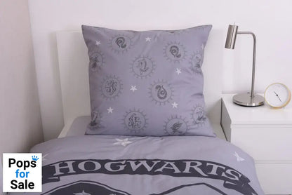 Harry Potter Duvet Set Grey 135 x 200 cm / 80 x 80 cm