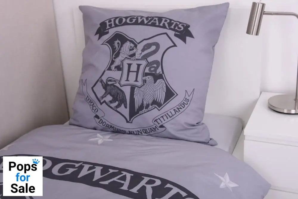 Harry Potter Duvet Set Grey 135 x 200 cm / 80 x 80 cm