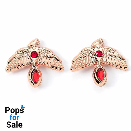 Harry Potter Earrings Fawkes (Gold plated)