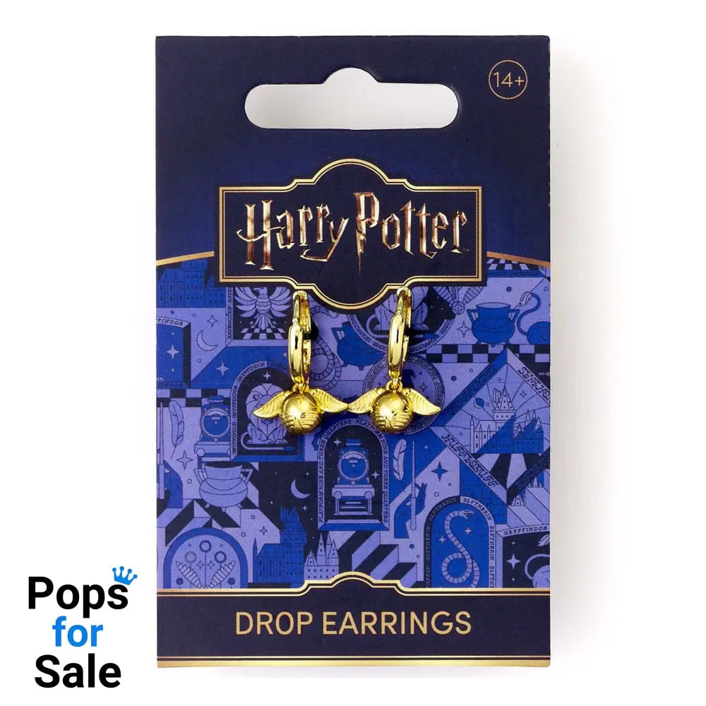 Harry Potter Earrings Golden Snitch (Golden Tone)