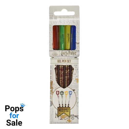 Harry Potter Gel Pens 4-Pack Colourful Crest