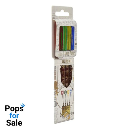 Harry Potter Gel Pens 4-Pack Colourful Crest