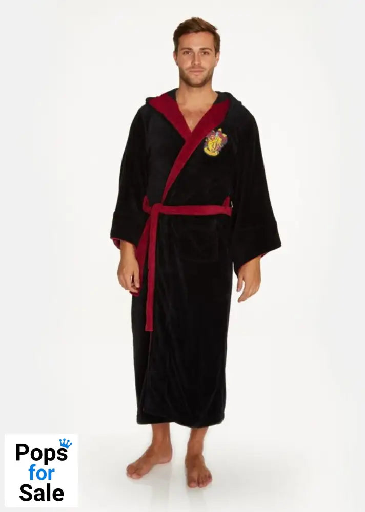 Harry Potter: Gryffindor Mens Fleece Hooded Robe