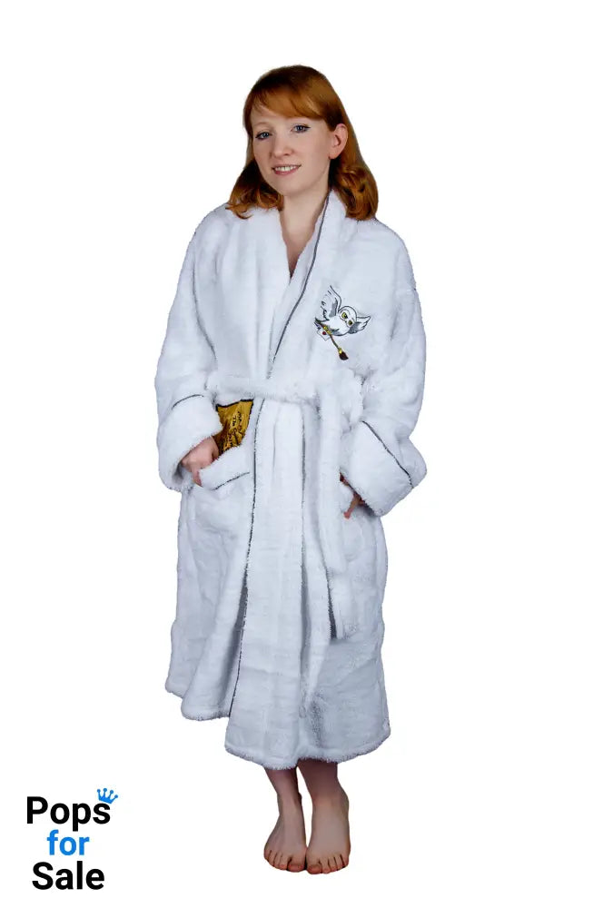 Harry Potter: Hedwig Ladies Sparkly Fleece Hoodless Robe