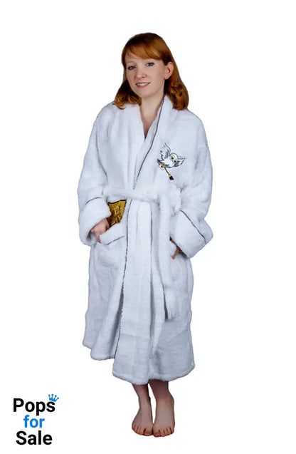 Harry Potter: Hedwig Ladies Sparkly Fleece Hoodless Robe