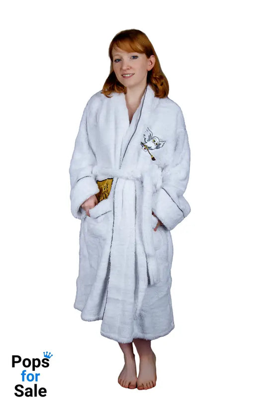 Harry Potter: Hedwig Ladies Sparkly Fleece Hoodless Robe