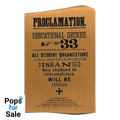 Harry Potter Ingot Dumbledore's Army Limited Edition