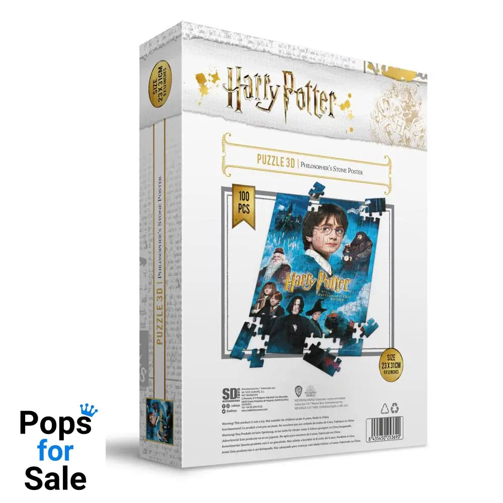 Harry Potter Jigsaw Puzzle with 3D-Effect Philosopher's Stone Poster (100 pieces)