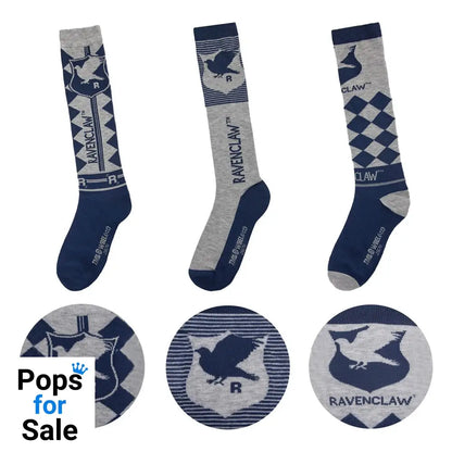 Harry Potter Knee-high socks 3-Pack Ravenclaw