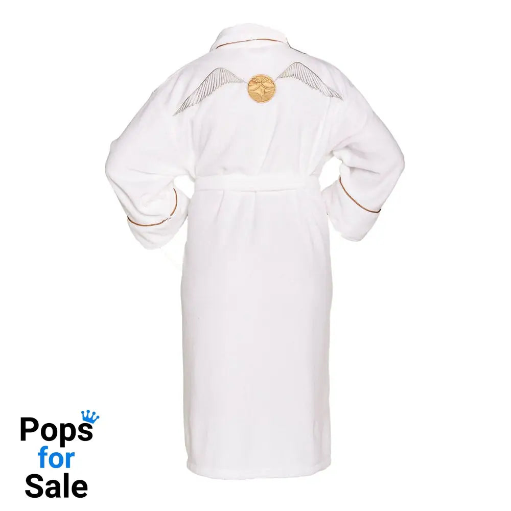 Harry Potter Ladies Fleece Bathrobe Golden Snitch