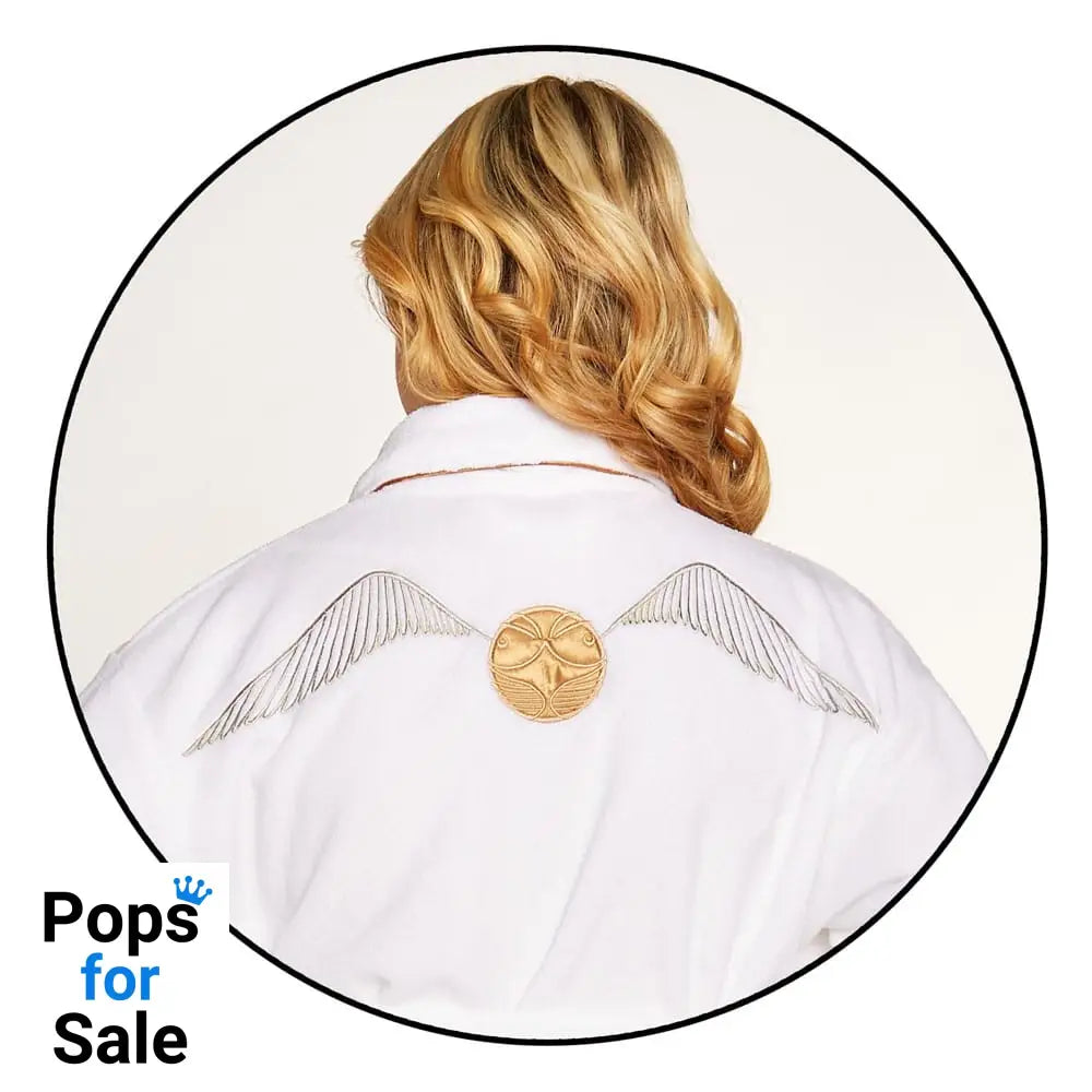Harry Potter Ladies Fleece Bathrobe Golden Snitch