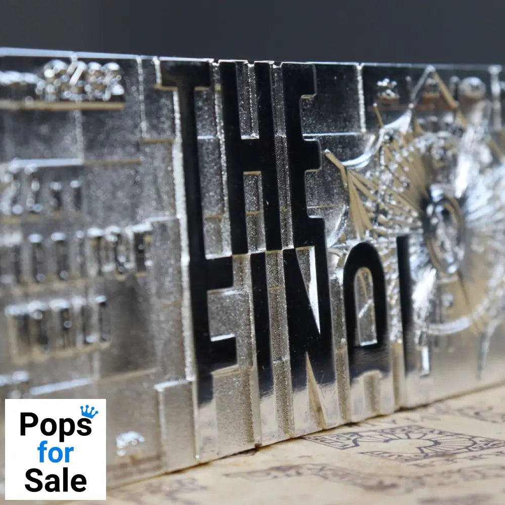 Harry Potter Limited Edition.999 Silver Plated Replica Quidditch World Cup Ticket Ticket