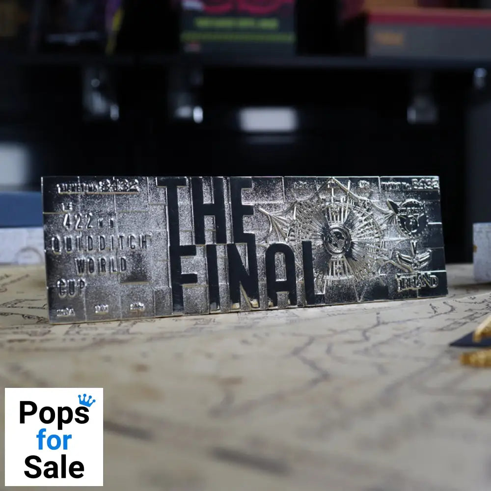 Harry Potter Limited Edition.999 Silver Plated Replica Quidditch World Cup Ticket Ticket