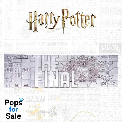 Harry Potter Limited Edition.999 Silver Plated Replica Quidditch World Cup Ticket Ticket