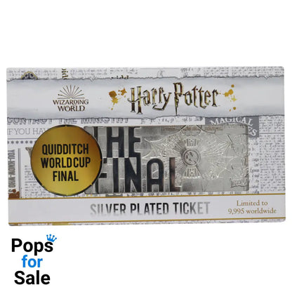Harry Potter Limited Edition.999 Silver Plated Replica Quidditch World Cup Ticket Ticket