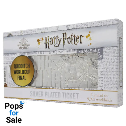 Harry Potter Limited Edition.999 Silver Plated Replica Quidditch World Cup Ticket Ticket