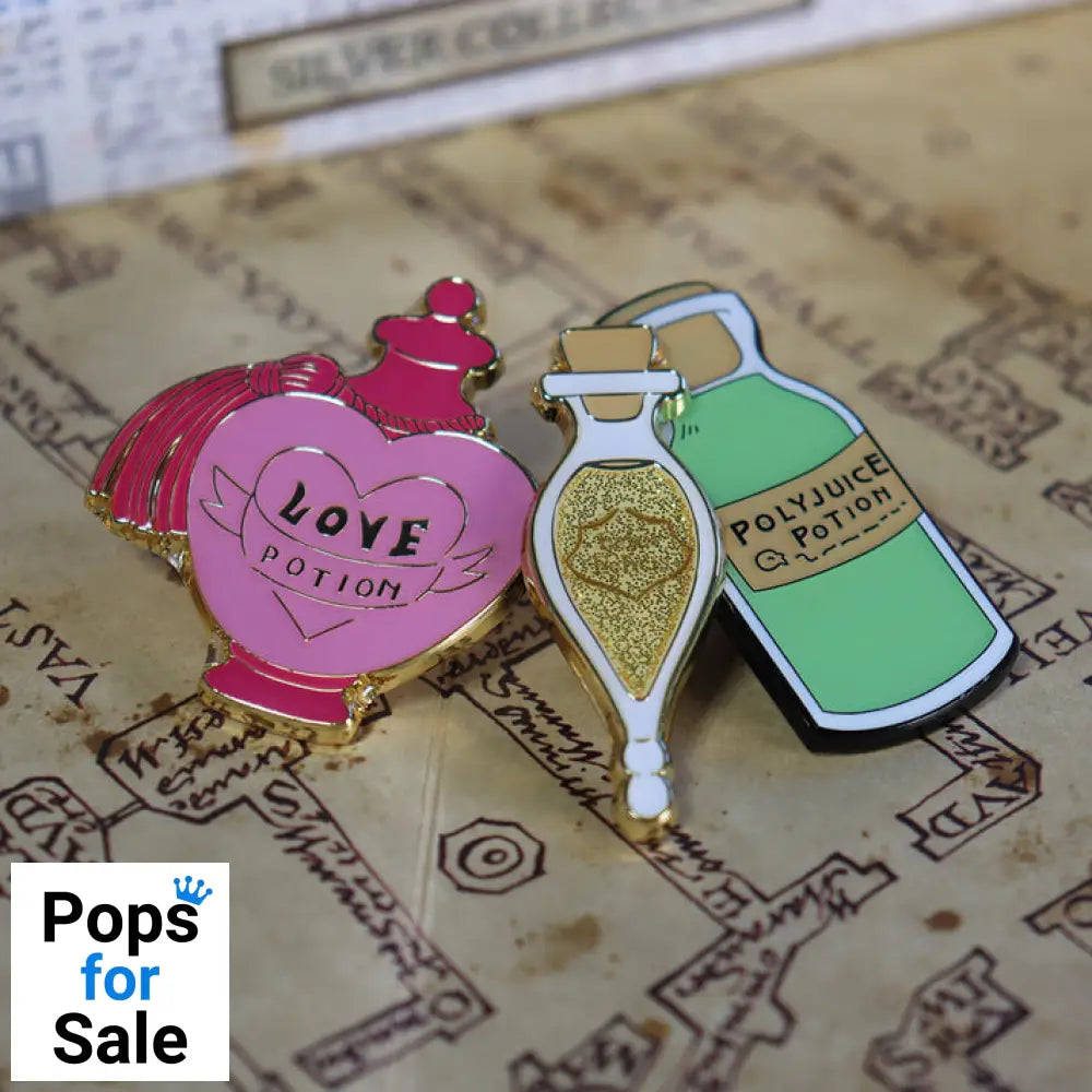 Harry Potter Limited Edition Potions Triple Pin Badge Set 3 Pack of Pins