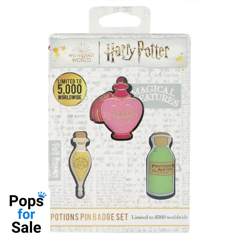 Harry Potter Limited Edition Potions Triple Pin Badge Set 3 Pack of Pins