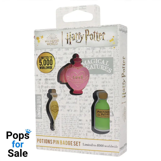 Harry Potter Limited Edition Potions Triple Pin Badge Set 3 Pack of Pins