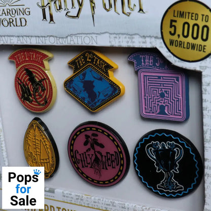 Harry Potter Limited Edition Set of 6 Triwizard Tournament Pin Badges 6 Pack of Pins