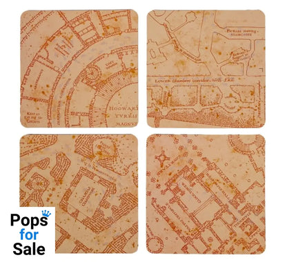 Harry Potter: Marauder’s Map Heat Changing Coasters (4pcs)