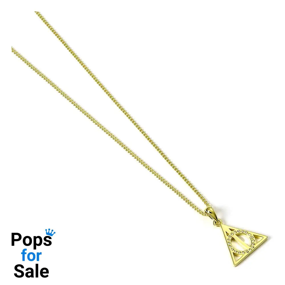Harry Potter Necklace Deathly Hallows (Gold plated)