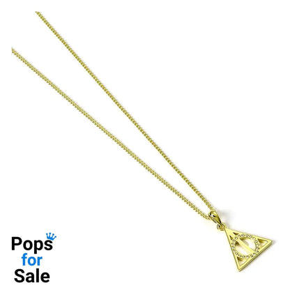 Harry Potter Necklace Deathly Hallows (Gold plated)