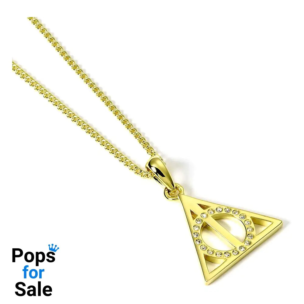 Harry Potter Necklace Deathly Hallows (Gold plated)