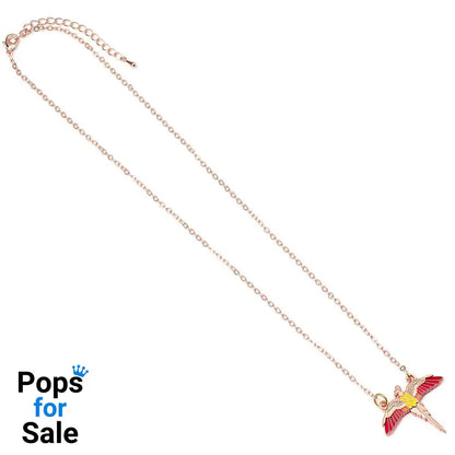 Harry Potter Necklace Fawkes (Gold plated)