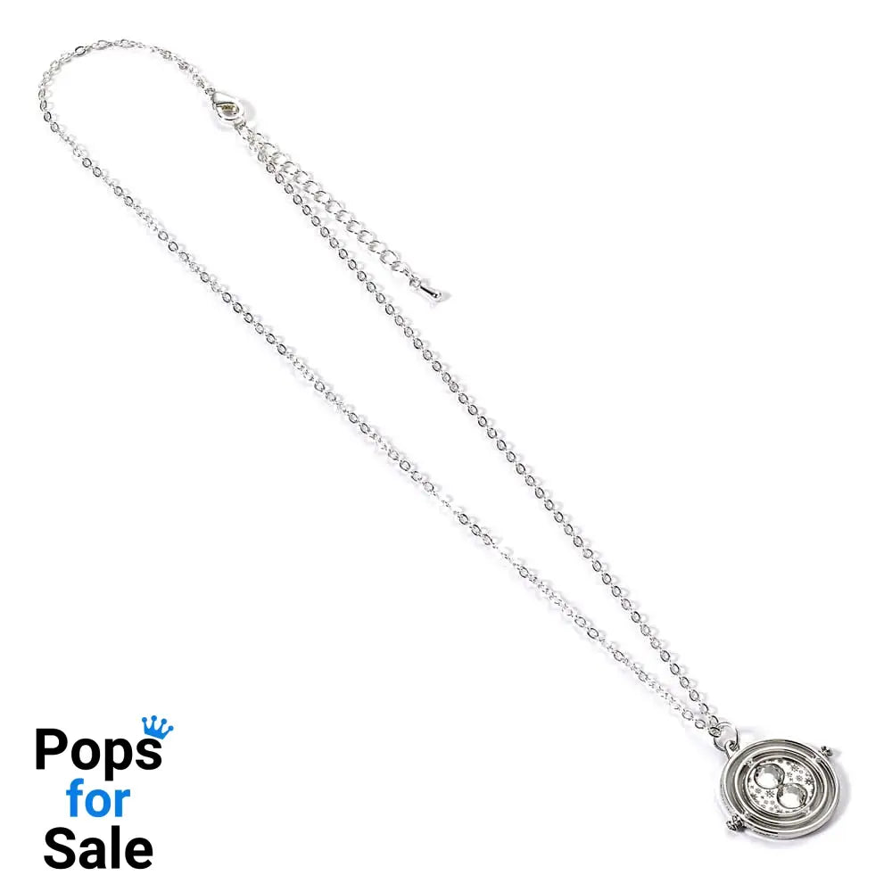Harry Potter Necklace Time Turner Charm (Silver Tone)