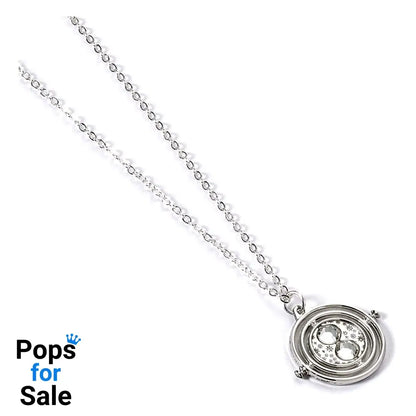 Harry Potter Necklace Time Turner Charm (Silver Tone)