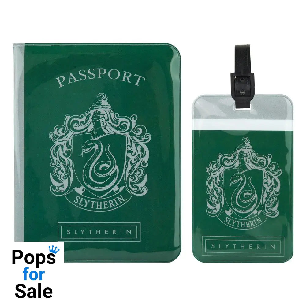 Harry Potter Passport Case & Luggage Tag Set Slytherin
