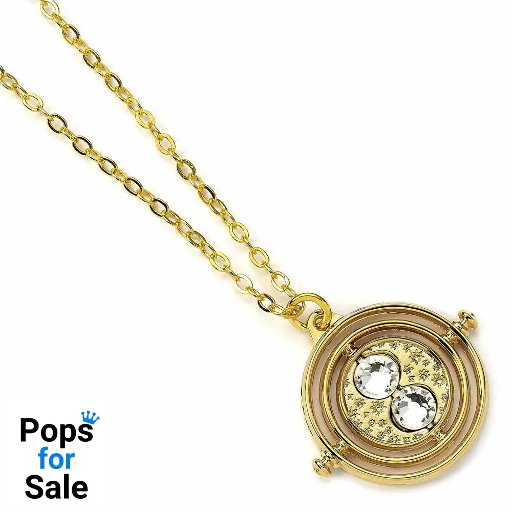 Harry Potter Pendant & Necklace Fixed Time Turner (gold plated)