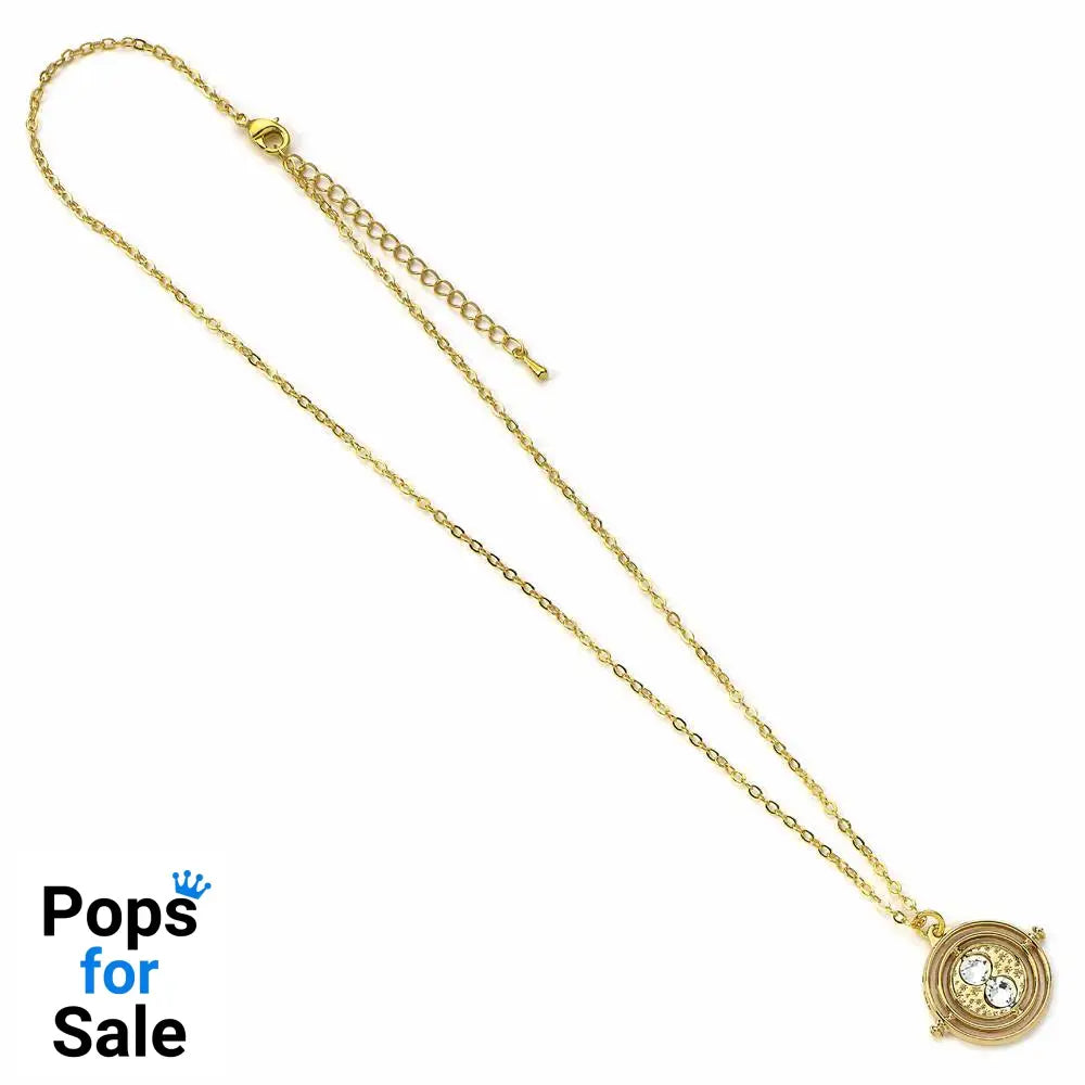 Harry Potter Pendant & Necklace Fixed Time Turner (gold plated)