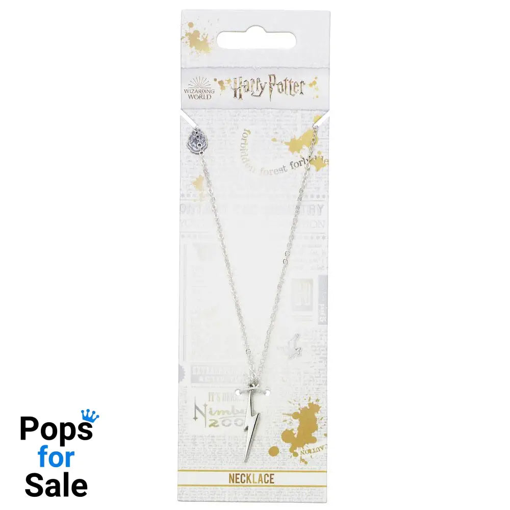 Harry Potter Pendant & Necklace Lightning Bolt (silver plated)