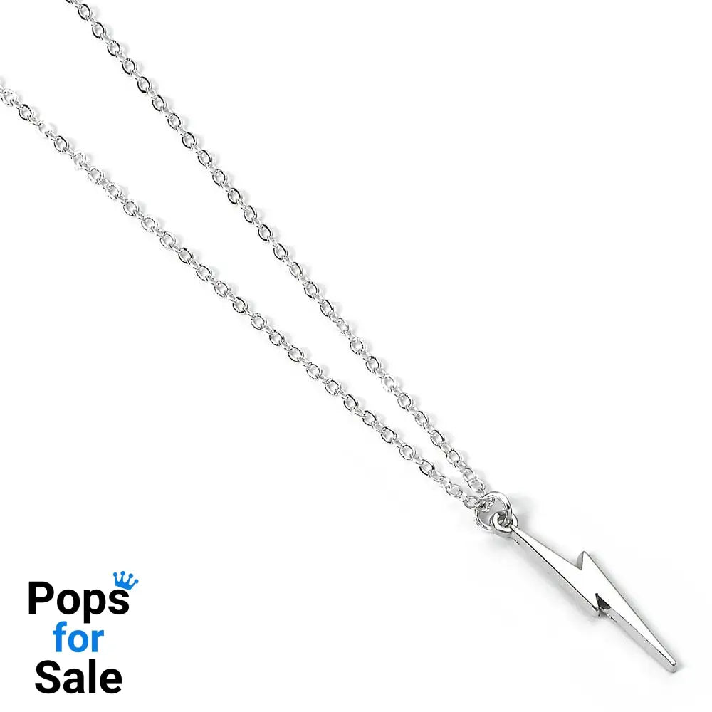 Harry Potter Pendant & Necklace Lightning Bolt (silver plated)