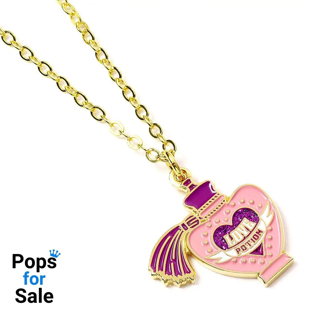 Harry Potter Pendant & Necklace Love Potion (Gold plated)