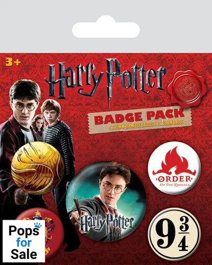 Harry Potter Pin-Back Buttons 5-Pack Gryffindor