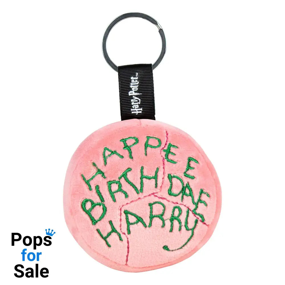 Harry Potter Plush Keychain with metal ring Happee Birthdae Harry Cake 10 cm Keyrings