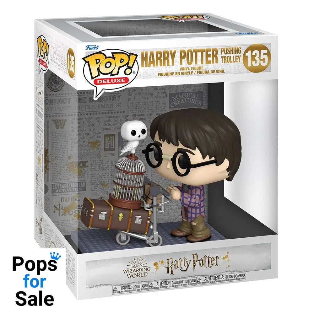 Harry Potter POP! Deluxe Vinyl Figure Harry Pushing Trolley 9 cm